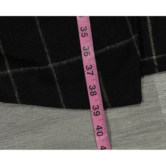 Jimmy Hourihan MOLINA Cashmere Blend Cape Cloak One Size Black Checker Wool 13-4 - Picture 9 of 9